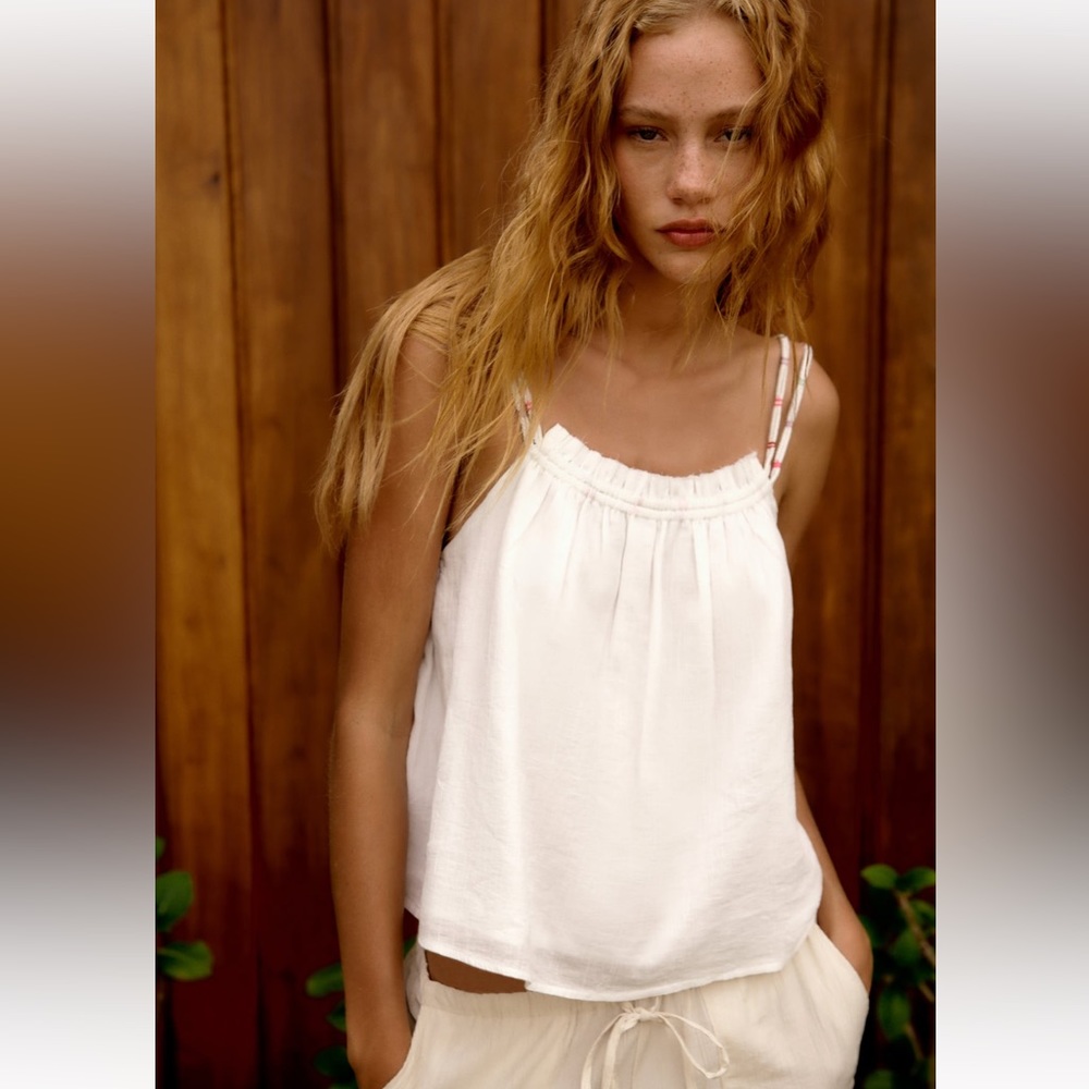 ZARA Gauze Top